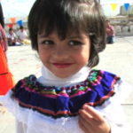 Michelle at a school event celebrating Mexico's independence