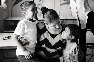 Vero with two of her girls