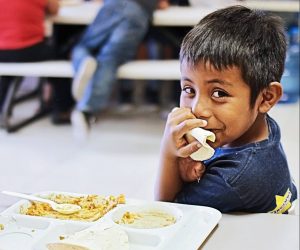 Eating lunch